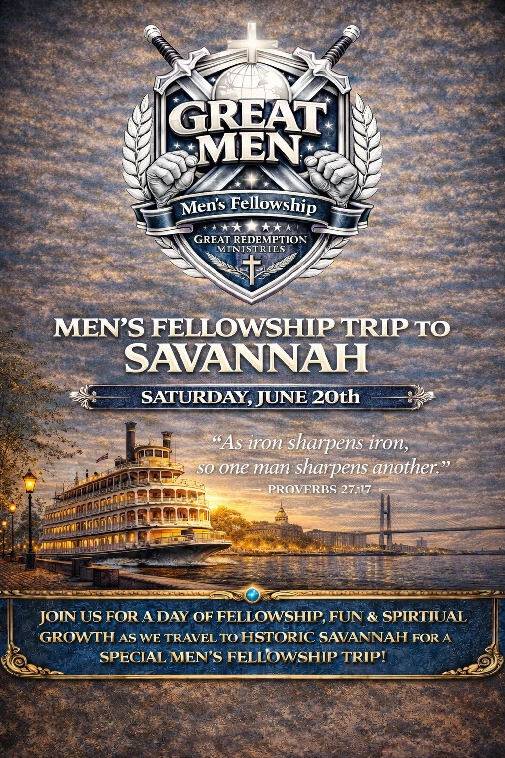 Men's Fellowship Trip to Savannah